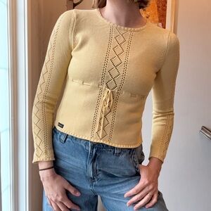Butter Yellow Spring Sweater